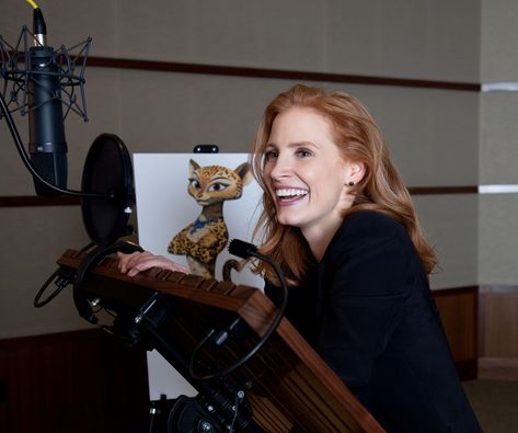 "Madagascar 3: Europe's Most Wanted" promo still, 2012.  Jessica Chastain as the voice of Gia. Celia Foote, Jessica Chastain Oscar, Ben Stiller, Jada Pinkett, Martin Short, 2012 Movie, Bryan Cranston, Jada Pinkett Smith, Voice Acting