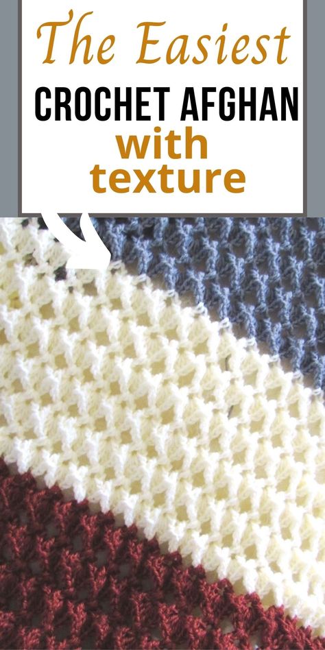 Do you love crochet blanket patterns that are quick to work up? Then you will love this 3D stitch afghan. The tutorial is easy enough for beginners and has a video tutorial for the stitch used. #crochetblanket, #crochetafghan, #crochet, #freecrochetpattern, #crochetbabyblanket Crocheted Throws, Motifs Afghans, Modern Haken, Crochet Blanket Stitch, Afghan Patterns Free, Lap Blankets, Crochet Blanket Stitch Pattern, Crochet Throw Pattern, Crocheted Afghans