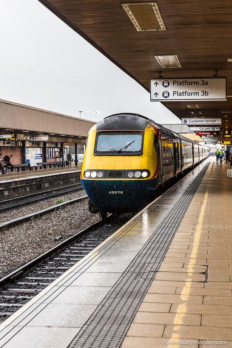 Train Travel in the UK - Tips for Traveling by Rail in Britain Train In Station, Train Station Outside, Train Station Reference, Uk Train Station, Uk Train Aesthetic, Train Front View, Trains Aesthetic, Train Reference, London Train Station