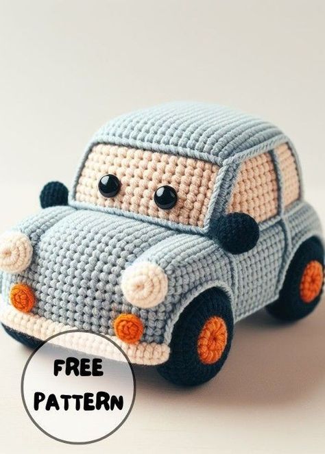 Crochet Toys Free, Easy Crochet Animals, Crochet Car, Crochet Dolls Free Patterns, Pola Amigurumi, Crochet Baby Toys, Crochet Animals Free Patterns, Crochet Amigurumi Free Patterns, Crochet Amigurumi Free