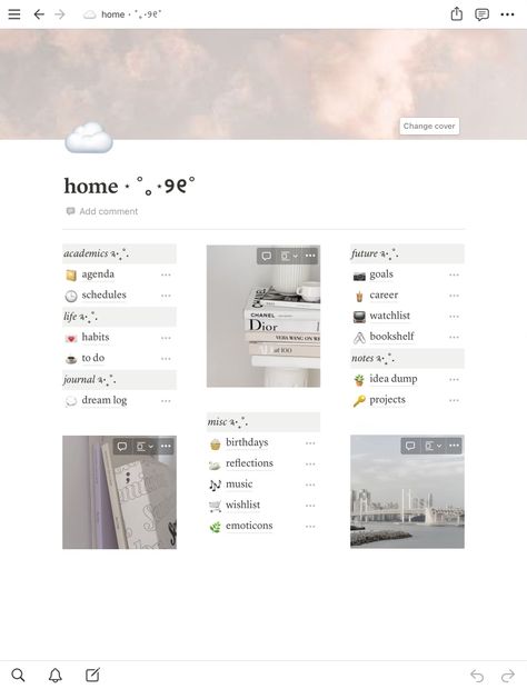 aesthetic white soft beige korean k-pop notion template easy student life planer digital Notion Academia Aesthetic, Study Notion Aesthetic, Notion Aesthetic Minimalist, Notion Home Page, Notion Organization, Notion Inspo, Notion Ideas, Tøp Aesthetic, Notion Templates