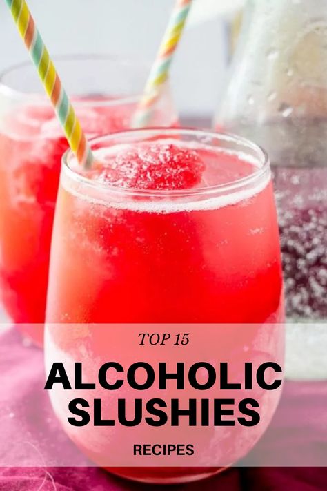 Summer weather, high temperatures and an abundance of pool parties, it sounds like the dream doesn’t it? Slushes With Alcohol, Coke Slushie Recipe, Summer Fun Drinks, Alcoholic Slushies Recipes, Blended Drink Recipes, Alcoholic Slush Recipes, Alcoholic Slush, Alcoholic Slushies, Vodka Slushies