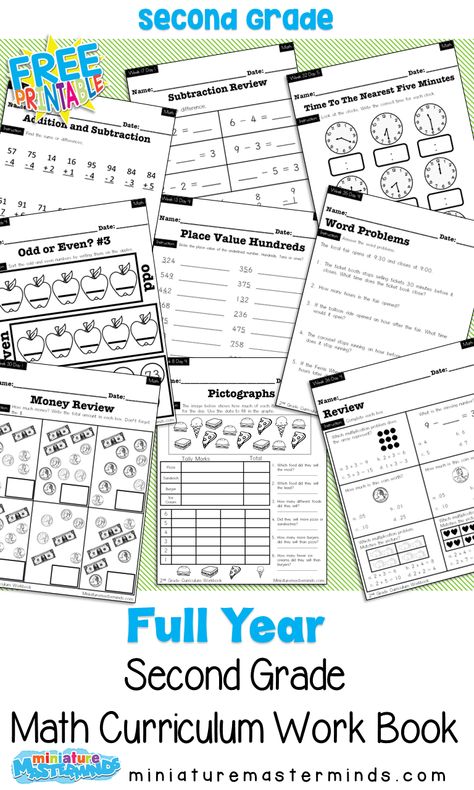 No Prep Second Grade Math Curriculum Full Year ⋆ Miniature Masterminds Homeschool Grade Sheet Printable, Second Grade Curriculum, Homeschooling 2nd Grade, Second Grade Homeschool, Homeschool 2nd Grade, 2nd Grade Learning, 2nd Grade Homeschool, First Grade Curriculum, Kids Routine