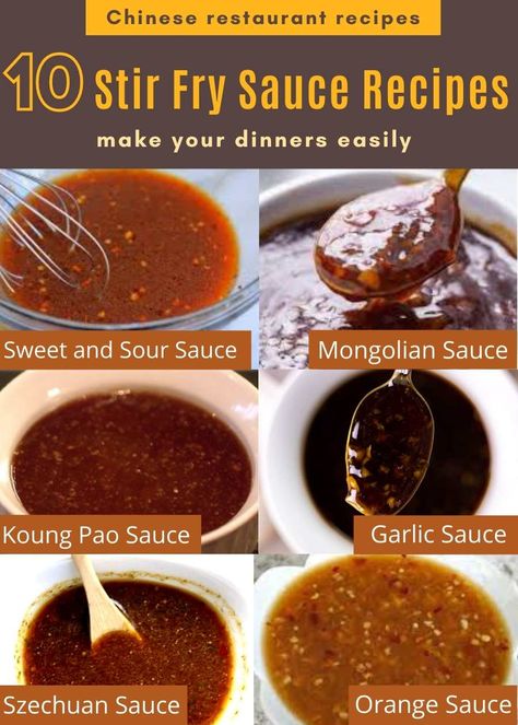 Different Types Of Sauces, Chinese Stir Fry Sauce, Spicy Stir Fry Sauce, Stir Fry Sauces, Stir Fry Sauce Easy, Homemade Stir Fry Sauce, Stir Fry Sauce Recipe, Types Of Sauces, Homemade Stir Fry