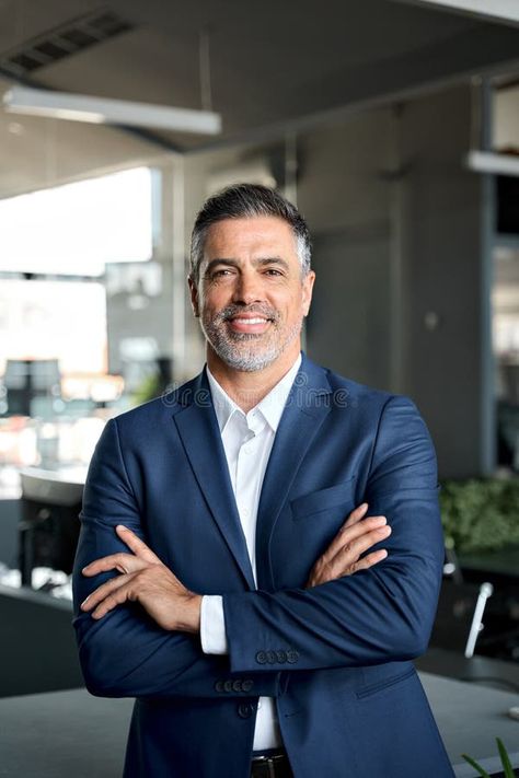 Happy mid aged business man ceo standing in office arms crossed. Portrait. Photo about expert, looking, business, happy, person, mature, investor, male, professional - 278852953 Office Headshots, Ceo Man, Stock Photos People, Male Headshots, Office People, Happy Person, Office Men, Man Office, Dress Shirt Dress