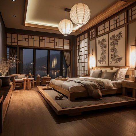 The Art of Korean Bedroom Interior Design Revealed • 333+ Images • [ArtFacade] Korean Bedroom Interior, Japanese Bedrooms, Modern Japanese Bedroom, Japanese House Interior, Japanese Home Interior, Korean Interior Design, Japanese Bedroom Design, Korean Bedroom, Japanese Style Bedroom