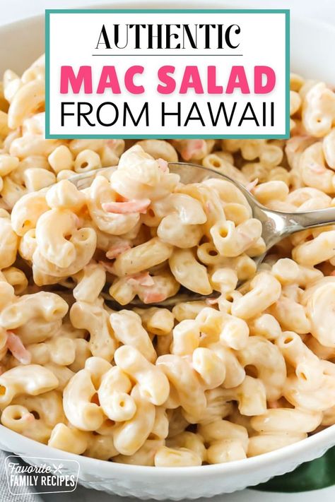 Learn how to make this authentic Mac Salad from Hawaii. This Hawaiian Macaroni Salad is the real deal. A no-frills, creamy mac salad that is the perfect side dish for any BBQ or Luau. A true Hawaiian macaroni salad is just macaroni, carrots, mayonnaise, and salt and pepper. This is the way the locals make it. Hawaiian Pasta Salad, Hawaiian Salad, Hawaiian Mac Salad, Mac Salad Recipe, Hawaiian Macaroni Salad, Easy Macaroni Salad, Best Macaroni Salad, Hawaiian Dishes, Mac Salad