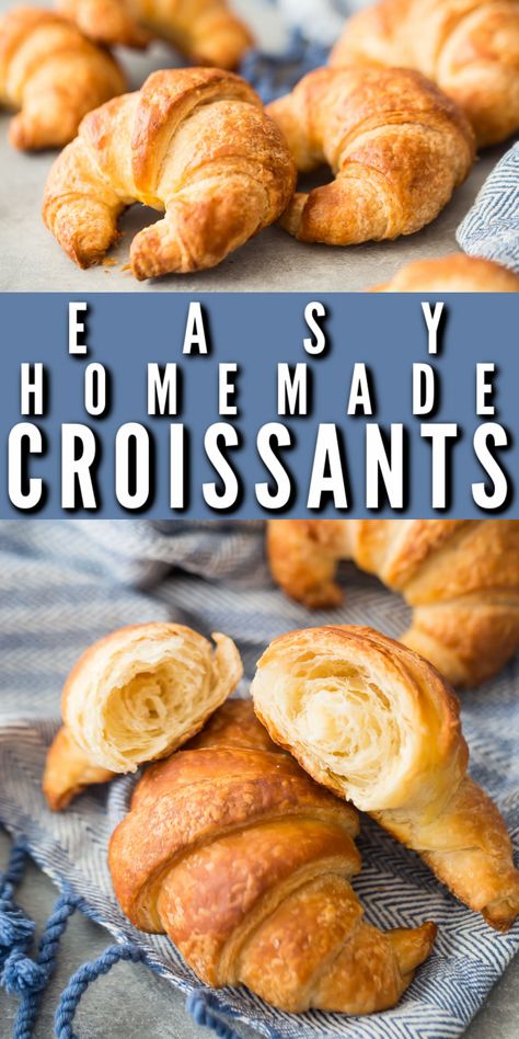 Flavored Butters, Beautiful Baking, Recipe Bread, Homemade Croissants, Stuffed Bread, Cream Horns, Croissant Recipe, Choux Pastry, Num Num