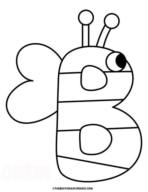 b is for bumblebee coloring page Worksheet Letter B For Preschool, Preschool B Crafts, Letter B Activities For Preschool Free, Letter B Activities For Preschool Crafts Art Projects, Letter B Arts And Crafts For Toddlers, Letter B Activities For Kindergarten, Letter B Activity For Preschoolers, B Crafts Preschool, Letter B Preschool Activities