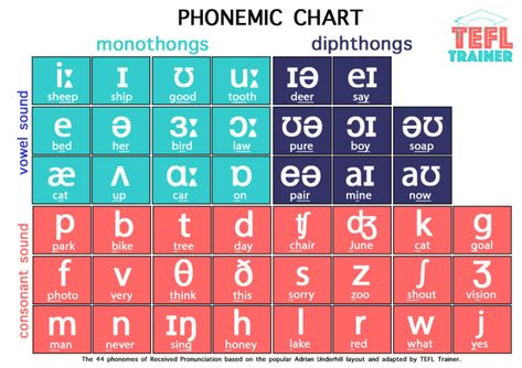 Phonemic Chart and IPA – Your English Hub English Phonetic Alphabet, Ipa Phonetics, Phonetic Chart, Phonetics English, English Phonetics, International Phonetic Alphabet, Teacher Data, Pronunciation English, Phonics Chart