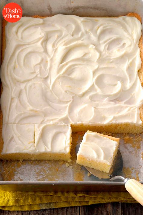 75 Classic Recipes Grandma Knew by Heart Lemon Bars With Cream Cheese, Vanilla Wacky Cake Recipe, Wacky Cake Recipe, Bars With Cream Cheese, Baking Contest, Wacky Cake, Lemon Bars Recipe, Taste Of Home Recipes, Cake Mug