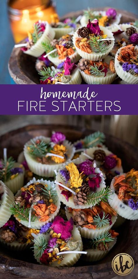 Holiday Workshop Ideas, Thrift Store Christmas Gifts, Crafting For Adults, Pine Cone Fire Starters, Herbal Crafts, Thrifted Christmas, Homemade Fire Starters, Fire Starters Diy, Diy Cinnamon