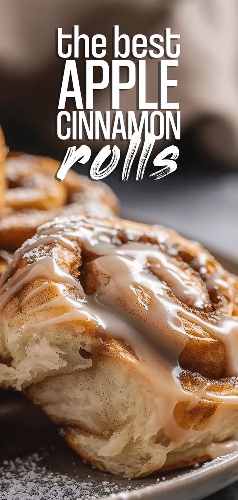 Apple Cinnamon Rolls [150 Minutes] – Chasety Best Homemade Cinnamon Rolls, Cinnamon Rolls With Cream Cheese, Cinnamon Rolls With Cream, Apple Cinnamon Rolls, Homemade Cinnamon Rolls, Baked Rolls, Apple Dessert Recipes, Cinnamon Recipes, Cinnamon Rolls Homemade