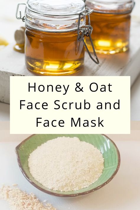 Oats Face Mask, Oatmeal Face Scrub, Oatmeal Face Mask, Oatmeal Mask, Face Scrub Recipe, Diy Face Scrub, Mask For Oily Skin, Honey Face Mask, Face Scrubs