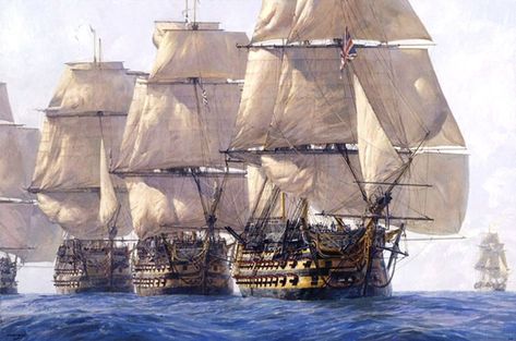 Sail Ships, Marine Artist, Navi A Vela, Sailing Art, Age Of Sail, Old Sailing Ships, Hms Victory, Ship Of The Line, Maritime Art