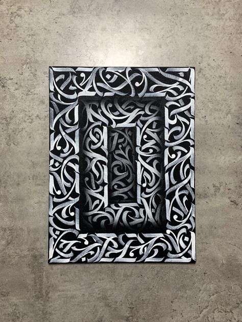 Canvas abstract calligraphy art artist Arabic Drawing, Iranian Calligraphy, Painting Mandala Art, Lettering Chicano, Persian Tattoo, Abstract Calligraphy, Calligraphy Canvas, Digital Calligraphy, Calligraphy Artist