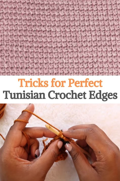 Borders For Tunisian Crochet, Tunisian Crochet Blanket Border, Reversible Tunisian Crochet Stitches, Tunisian Crochet Borders, Tunisian Crochet Scarf Pattern Free, Tunisian Full Stitch, Free Tunisian Crochet Patterns, Tunisian Crochet Scarf, Crochet Tunisian Stitch