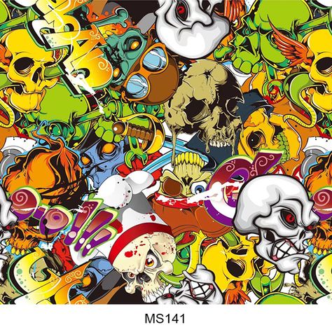 Hydro Dipping Film, Hydrographics Film, Hydro Dipping, Skull Pattern, Ed Hardy, Christmas Cats, Adventure Time, Personalities, Mario Characters