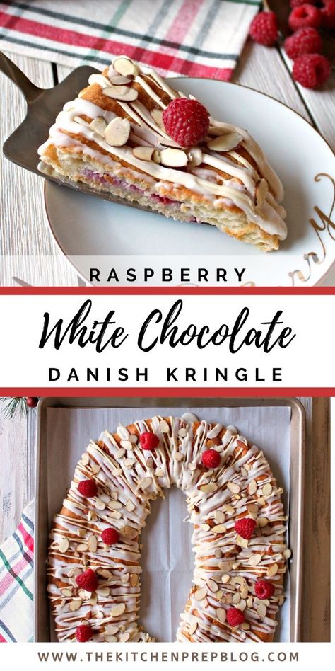 Danish Raspberry Ribbons, Kringle Recipe With Puff Pastry, Homemade Kringle Recipe, Cherry Kringle Recipe, Christmas Kringle Recipe, Homemade Kringle, Raspberry Kringle Recipe, Kringle Recipe Wisconsin, Danish Recipes Traditional