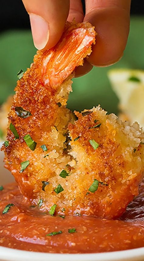 Panko Baked Shrimp, Panko Shrimp Dinner Ideas, Panko Shrimp Recipes, Panko Crusted Shrimp, Fried Shrimp Recipes Easy, Shrimp Dinner Ideas, Panko Shrimp, Seafood Extravaganza, Crusted Shrimp