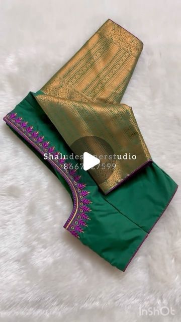 shalu designer studio on Instagram: "Customised elegant thread work  blouse⭐️

Embroidery work at affordable price ✨

Design can be customised according to your need ✨

Embroidery work for blouses saree and kurtas ✨

100 percentage guarantee for thread.✨

Completely washable.

Shipping allover the world 🌍 

#blouse #patterndesign #embroidery #blousedesign" Shalu Saree Blouse Design, Thread Embroidery Blouse Designs, Shalu Saree, Thread Work Blouse Designs, Blouses Saree, Thread Work Blouse, Saree Blouse Design, Blouse Embroidery, Work Blouse Designs