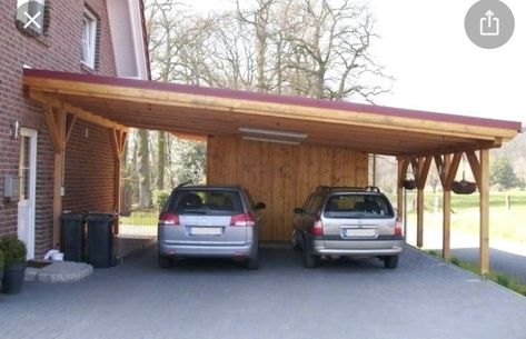 Attached Carport Ideas, Car Port Ideas, Lean To Carport, Carport Addition, Wooden Carports, Carport Modern, Building A Carport, Modern Carport, Diy Carport