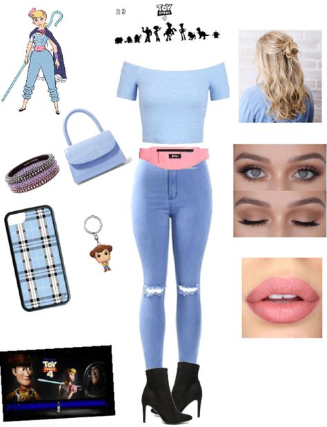 Bo Peep Inspired Outfit, Bo Peep Costume Diy Woman, Bo Peep Disney Bound, Toy Story Inspired Outfits, Bo Peep Outfit, Epcot Outfit Ideas, Lady Pants, Disney Dapper Day, Disney Bound Outfits Casual