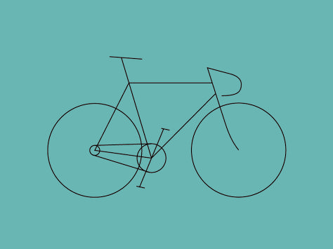 Dribbble - Fixie by Markus Hedberg Bike Art Drawing, Bicycle Drawing, Bicycle Tattoo, Bike Drawing, Bike Poster, Diy Yarn Crafts, Last Words, Bicycle Art, Sketches Simple