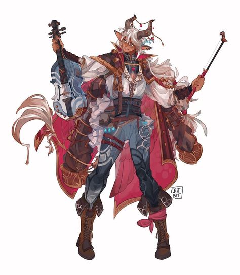 Dnd Circus Performer, Bard Oc Art, Bard Clothes Dnd, Critbit Art, Pugilist Character Art, Rouge Dnd Character Concept, Male Bard Character Art, Firbolg Rogue, Dnd Bard Character Concept