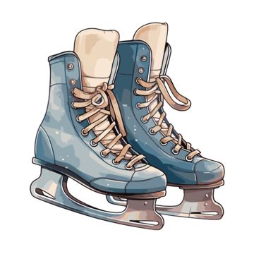 Ice Skates Png, Ice Skate Illustration, Ice Hockey Illustration, Vintage Ice Skating Illustration, Christmas Ice Skating Illustration, Ice Skating, Transparent Background, Clip Art