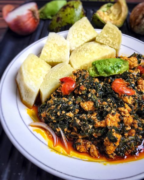 Palava Sauce, Ghana Recipes, Yam Recipes, Spinach Stew, Ghanaian Food, Healthy Vegetable Recipes, Healthy Vegetable, African Recipes, The Taste