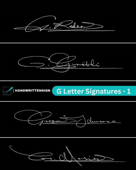 Signature letter style with "G"😊 #signature #signaturedesign #handwriting #giveaways #signatureideas #unterschrift #firma Letter G Signature Ideas, G Signature Ideas, G Signature, Signature Ideas, Signature Design, Handwriting, Anatomy, Calligraphy, My Saves