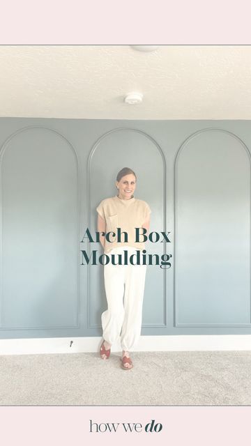 Arched Picture Frame Molding, Arched Wall Trim, Arched Wall Moulding, Arch Moulding On Wall, Arched Wall Paneling, Fairytale Office, Wall Arches, Box Moulding, Follow For More Instagram