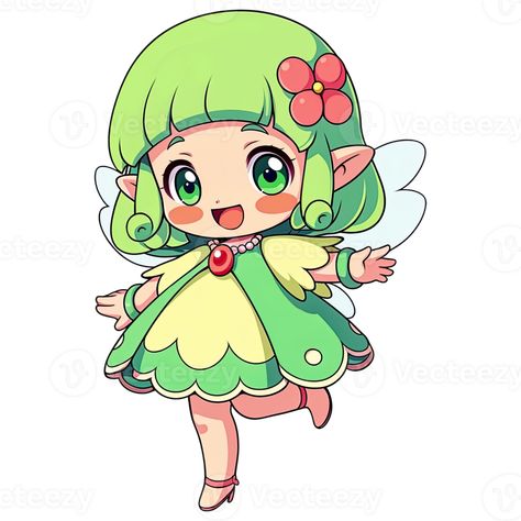 Cute Chibi Fairy AI Generative Fairy Chibi Drawing, Chibi Fairy, Fairy Poses, Shadow Knight, Kingdom Map, Cartoon Fairy, Fairy Cartoon, Magic Drawing, Kawaii Fairy