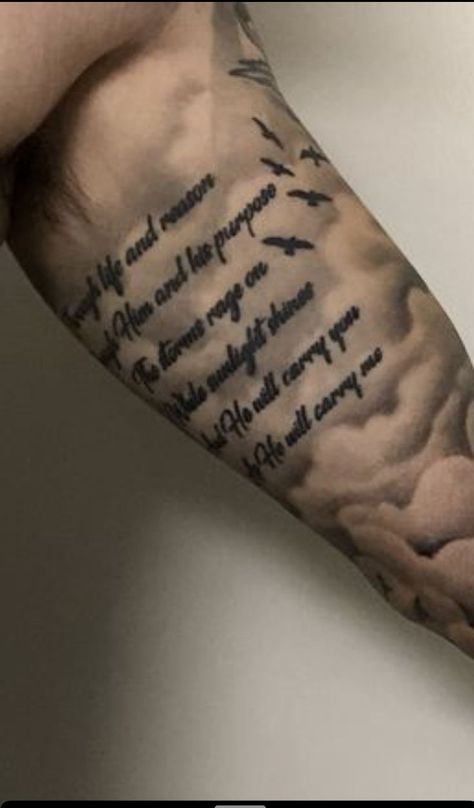 For You I’d Bleed Myself Dry Tattoo, Tattoo Ideas For Men Inside Bicep, Bible Verse Bicep Tattoo, Inside Bicep Tattoo Mens Words, Tattoo Text Ideas Men, Bicep Quote Tattoo, Biceps Tattoos For Men, Text Tattoo Men, Inner Bicep Tattoo Men Ideas