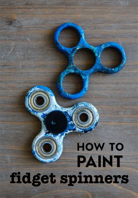 How to Paint a Fidget Spinner- a fun activity to do with your kids! www.thirtyhandmadedays.com Kanban Crafts, Cool Fidget Spinners, Activity Games For Kids, Arts And Crafts Interior Design, Crafty Hobbies, Fidget Spinners, Best Diy Projects, Summer Crafts For Kids, Art And Craft Design