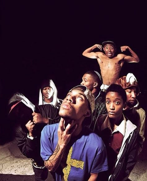 Odd Future, also known as Odd Future Wolf Gang Kill Them All (OFWGKTA), was a highly influential music collective formed in Los Angeles in 2007. Spearheaded by Tyler, the Creator, the group included artists like Frank Ocean, Earl Sweatshirt, Syd, Hodgy, and Domo Genesis, among others. Known for their raw, unapologetic style, Odd Future brought a DIY ethos and rebellious energy to the hip-hop scene, combining punk-inspired aesthetic with experimental sounds and boundary-pushing lyrics. At t... Tyler The Creator Photos, Odd Future Wallpapers, Loiter Squad, Odd Future Wolf Gang, Soul Kitchen, Music Museum, Wolf Gang, Hip Hop Classics, Earl Sweatshirt