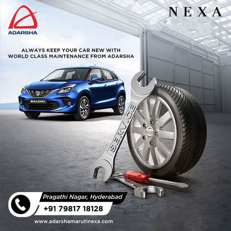 Nexa Car, Car Service Center, Logistics Design, Car Advertising Design, Car Wash Services, Social Media Branding Design, Ad Car, Church Poster Design, Social Media Advertising Design