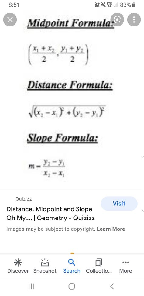 Slope Formula, Midpoint Formula, Distance Formula, Math Tutorials, School Stuff, Quick Saves