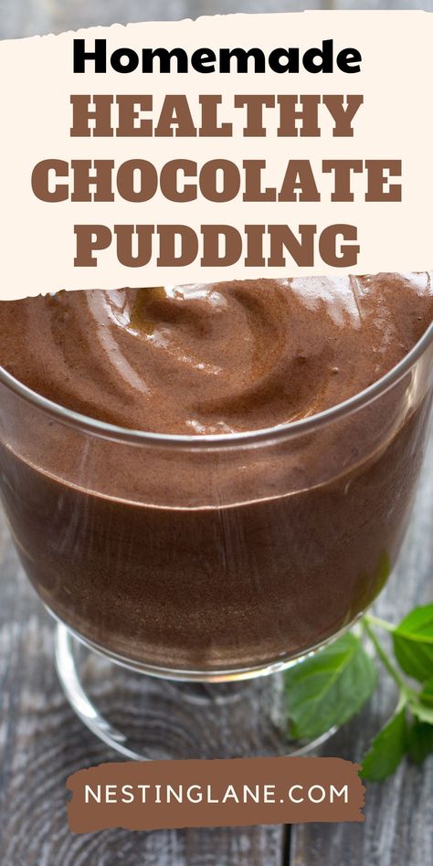 Healthy Homemade Chocolate Pudding: Enjoy this quick and easy dessert, featuring almond milk and cocoa, ready in just 10 minutes. Perfect for a healthy treat. Homemade Chocolate Pudding Recipe, Almond Milk Pudding, Homemade Healthy Chocolate, Healthy Cocoa, Mug Dessert Recipes, Dairy Free Pudding, Easy Chocolate Pudding, Healthy Chocolate Pudding, Chocolate Pudding Recipe