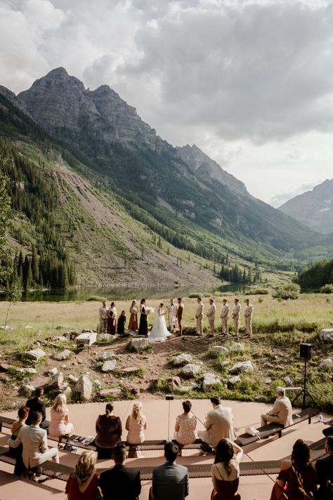 Colorado State Park Wedding, Small Ceremony Ideas, Emerald Lake Colorado, Aspen Elopement, Maroon Bells Colorado, Wedding Venues In Colorado, Aspen Colorado Wedding, Small Wedding Venues, Colorado Mountain Elopement