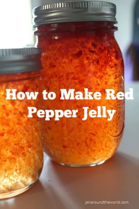 Do you have an over abundance of peppers growing in your garden right now? Check out this super easy recipe for making your own Red Pepper Jelly! It goes great on wheat crackers when poured over cream cheese. Pepper Jelly Recipe Without Canning, Roasted Red Pepper Jelly Recipe, Red Pepper Jelly Recipe Easy, Red Pepper Jelly Recipe No Pectin, Easy Red Pepper Jelly, Red Pepper Jam Recipe, Red Pepper Jelly Recipe Canning, Hot Red Pepper Jelly Recipe, Best Pepper Jelly Recipe