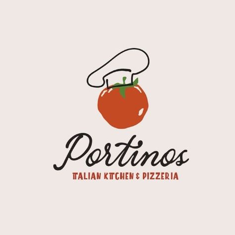 Portinos Italian restaurant and pizzeria Traditional Italian Restaurant Design, Italian Restaurant Logo Design Ideas, Family Restaurant Logo, Italian Restaurant Branding, Pizzeria Logo, Italian Restaurant Design, Italian Restaurant Logos, Italian Logo, Pizzeria Design