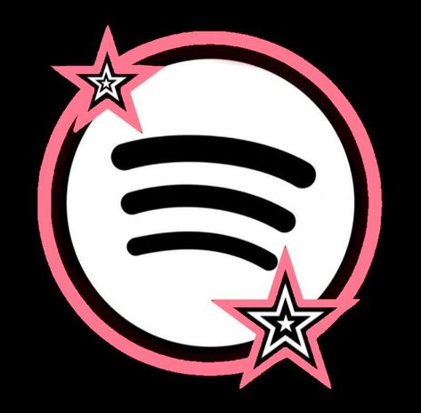 Spotify Pfps Y2k, Icons For Apps Y2k, Y2k Music Icon, Y2k Apps Icons, Cute Spotify Pfp, Spotify Logo Icons, Emo Icons For Apps, Spotify Icon Pink, Spotify Logo Aesthetic