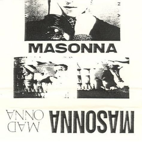 Masonna - Mad Onna cassette, 1989. . . . . #masonna #noise #harshnoise #japanesenoise #cassette #1989 Picture Wall Black And White, Harsh Noise, Fest Poster, Black Aesthetic Collage, Noise Music, Industrial Music, Experimental Music, 2023 Design, Collage Board