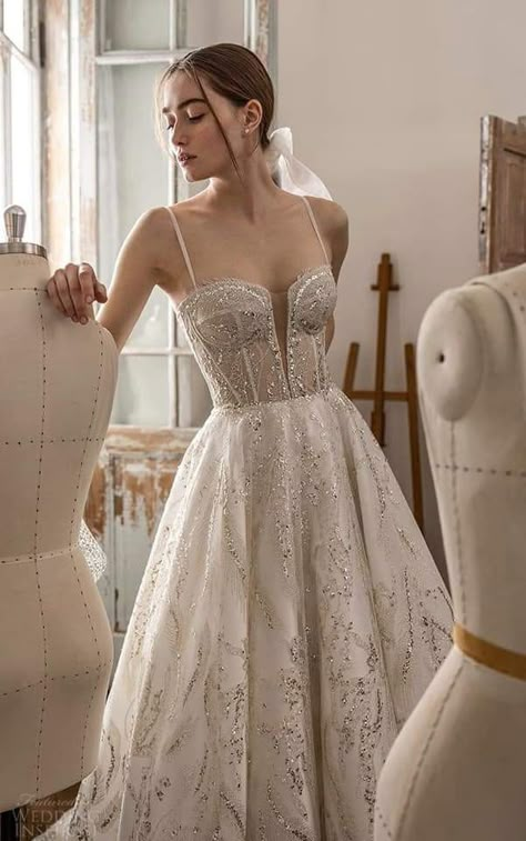 Elegant Bridal Dresses, Bridal Dresses 2023, A Line Ball Gown, Elegant Bridal Dress, Contemporary Wedding Dress, 2022 Couture, Wedding Gown Inspiration, Simple Gowns, Couture Wedding Dresses