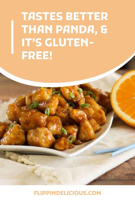 Pf Changs Spicy Chicken Recipe, Gluten Free Orange Chicken Recipe, Changs Spicy Chicken, Gluten Free Egg Free Recipes, Healthy Gluten Free Dinner, Easy Gluten Free Dinner Recipes, Gluten Free Orange Chicken, Copycat Panda Express, Easy Gluten Free Dinner