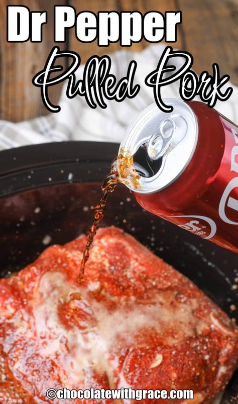 Dr Pepper Pulled Pork Crock Pot, Pork Loin Roast Crock Pot, Crockpot Pork Shoulder, Pork Loin Pulled Pork, Bbq Pork Roast, Pork Loin Crock Pot Recipes, Dr Pepper Pulled Pork, Pork Roast Crock Pot Recipes, Crock Pot Pulled Pork