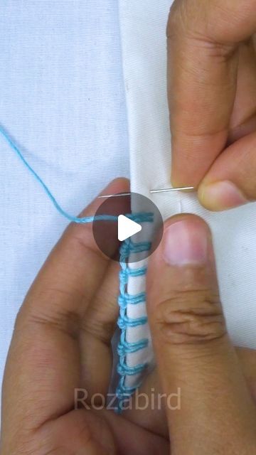 Decorative Edge Stitching, Border Stitches Embroidery, Embroidery Edging Stitches, Embroidery Edge Stitches, Blanket Stitch Tutorial, Embroidery Edging, Crochet Edging Tutorial, Edge Embroidery, Button Hole Stitch