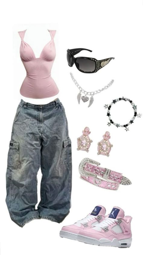 rose 00s Mode, Street Style Outfits Casual, Trashy Outfits, Y2k Fits, Outfit Inspo Casual, 2000s Fashion Outfits, Y2k Outfits, Swaggy Outfits, Cute Everyday Outfits